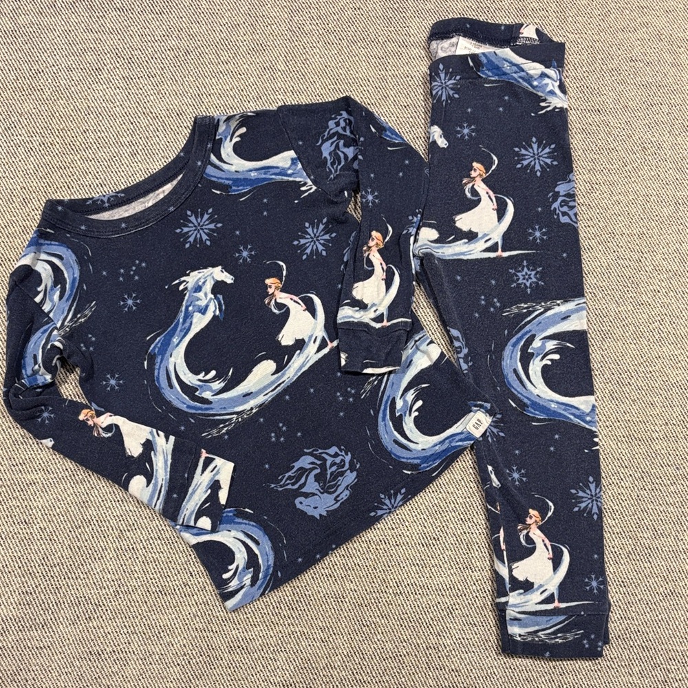 3T Gap Disney Frozen Organic Cotton Pajamas